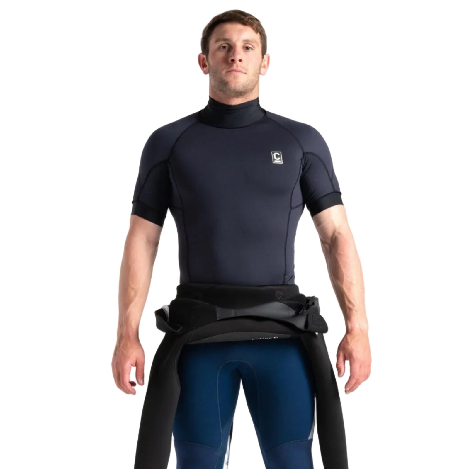 C-Skins HDI Men's Short Sleeve Thermal Rash Vest - Black