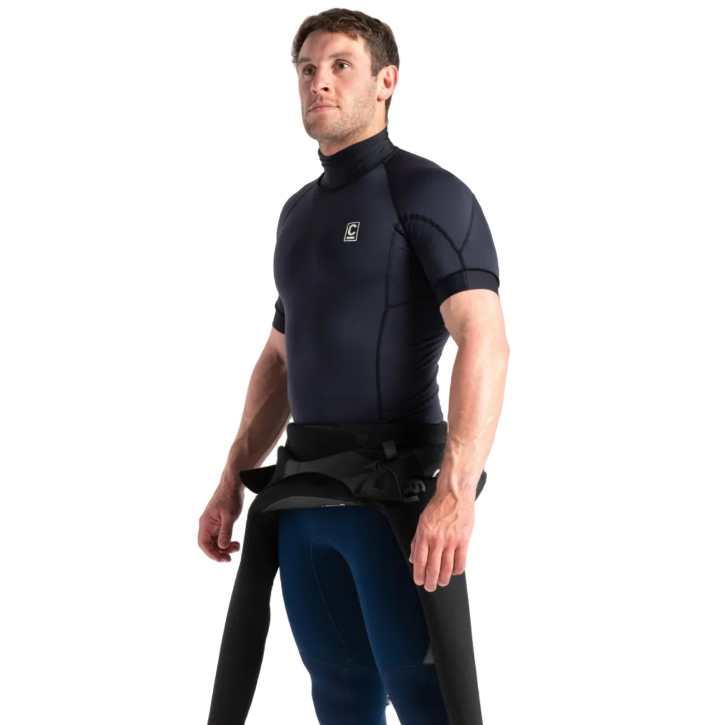 C-Skins HDI Men's Short Sleeve Thermal Rash Vest - Black