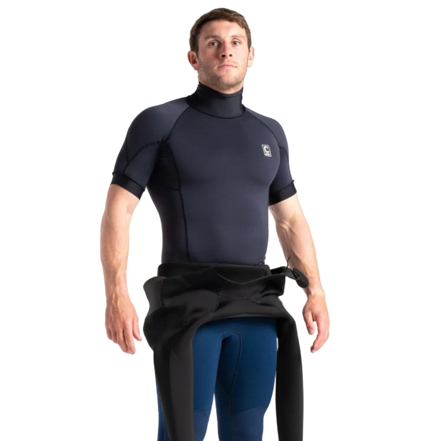C-Skins HDI Men's Short Sleeve Thermal Rash Vest - Black