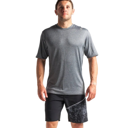 C-Skins UV Men's Short Sleeve T-Shirt - Black Heather