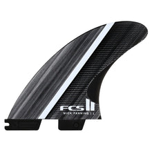 FCS II Mick Fanning Glass Fibre Fusion Tri Fin Set - Smoke/White
