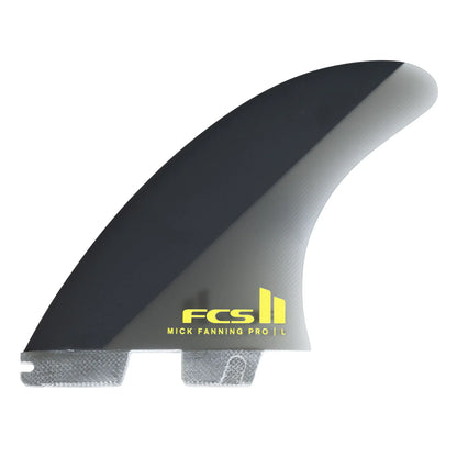 FCS II Mick Fanning PG Pro Tri Fin Set - Black / Acid