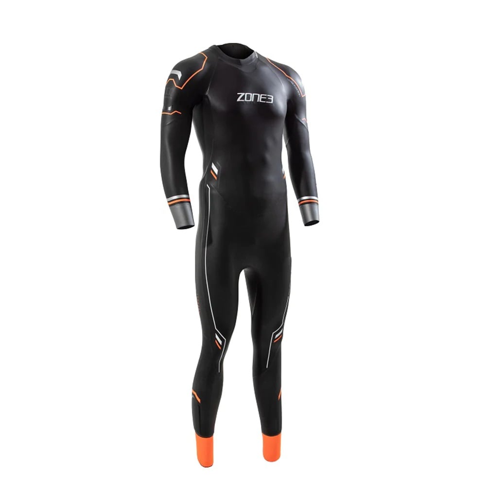 Zone3 Mens Aspire Thermal Swim Wetsuit in Black/Orange