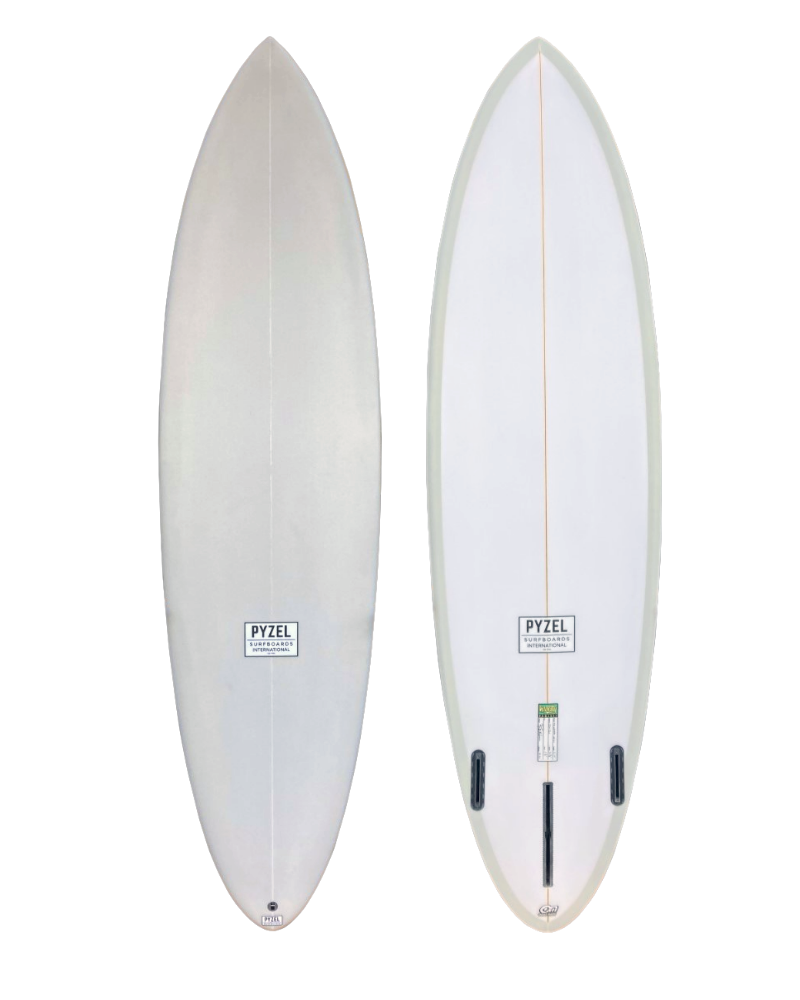 Pyzel Mid Length Crisis 6'10" Surfboard - Cool Grey