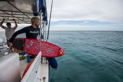Lost RNF 96 Fish Surfboard - White / Red