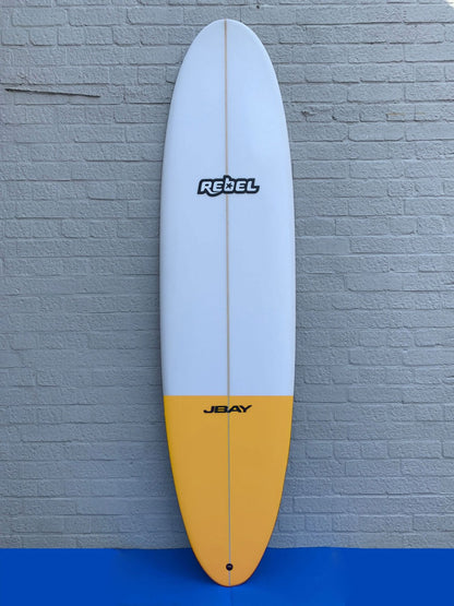 Rebel Mini Mal Surfboard - Yellow Tail Dip