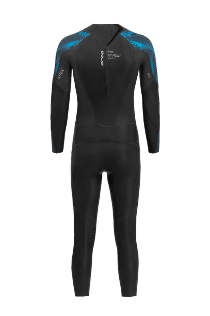 Orca Apex Flex Mens Swim Wetsuit - Black/Blue - Back