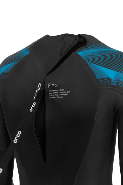 Orca Apex Flex Mens Swim Wetsuit - Black/Blue - Feature