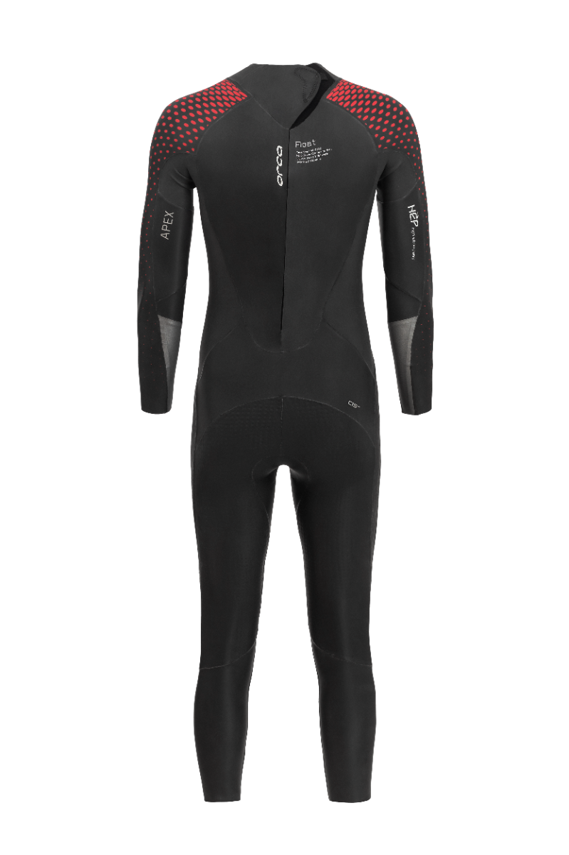 Orca Apex Float Mens Swim Wetsuit - Red Buoy - Back