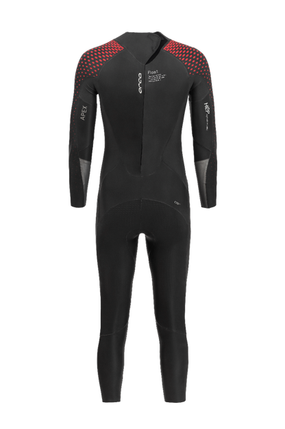 Orca Apex Float Mens Swim Wetsuit - Red Buoy - Back