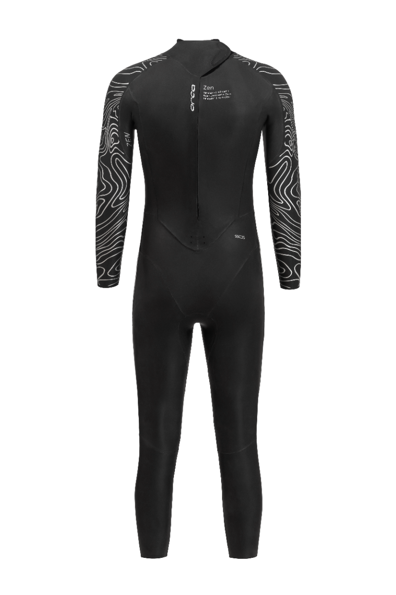 Orca Zen Mens 1 Piece Wetsuit - Black - Back