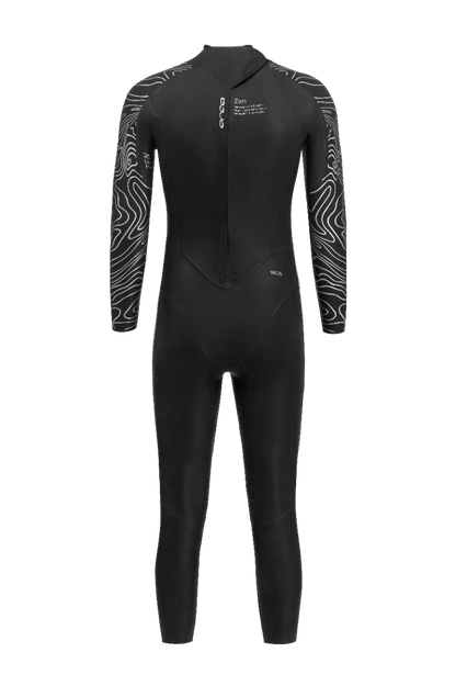 Orca Zen Mens 1 Piece Wetsuit - Black - Back