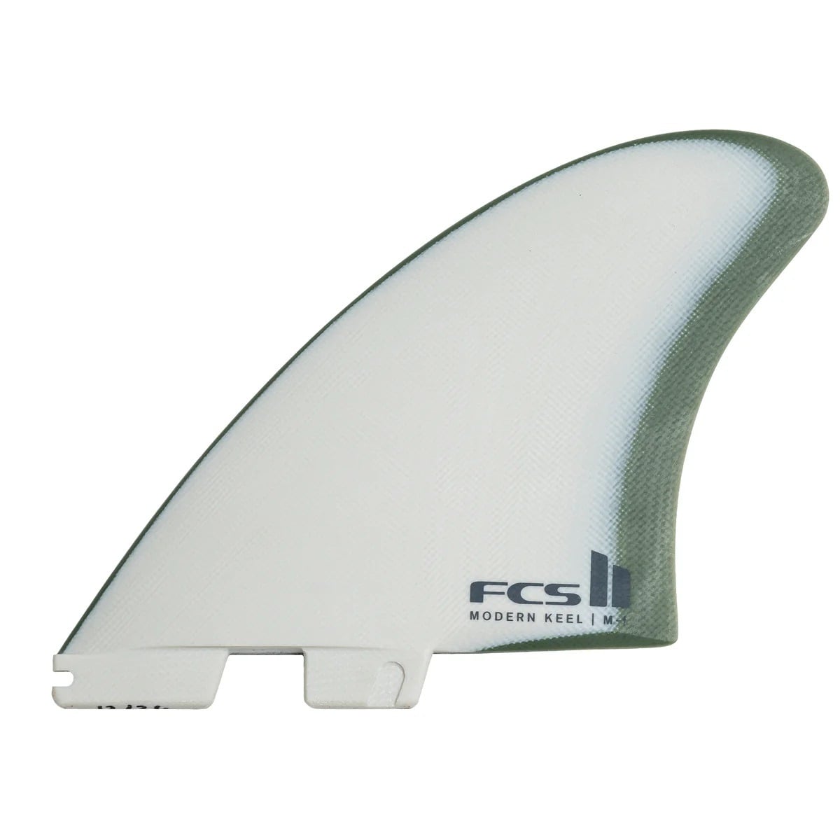 FCS II Modern Keel Performance Glass M-L Twin Fins in Natural/Alpine