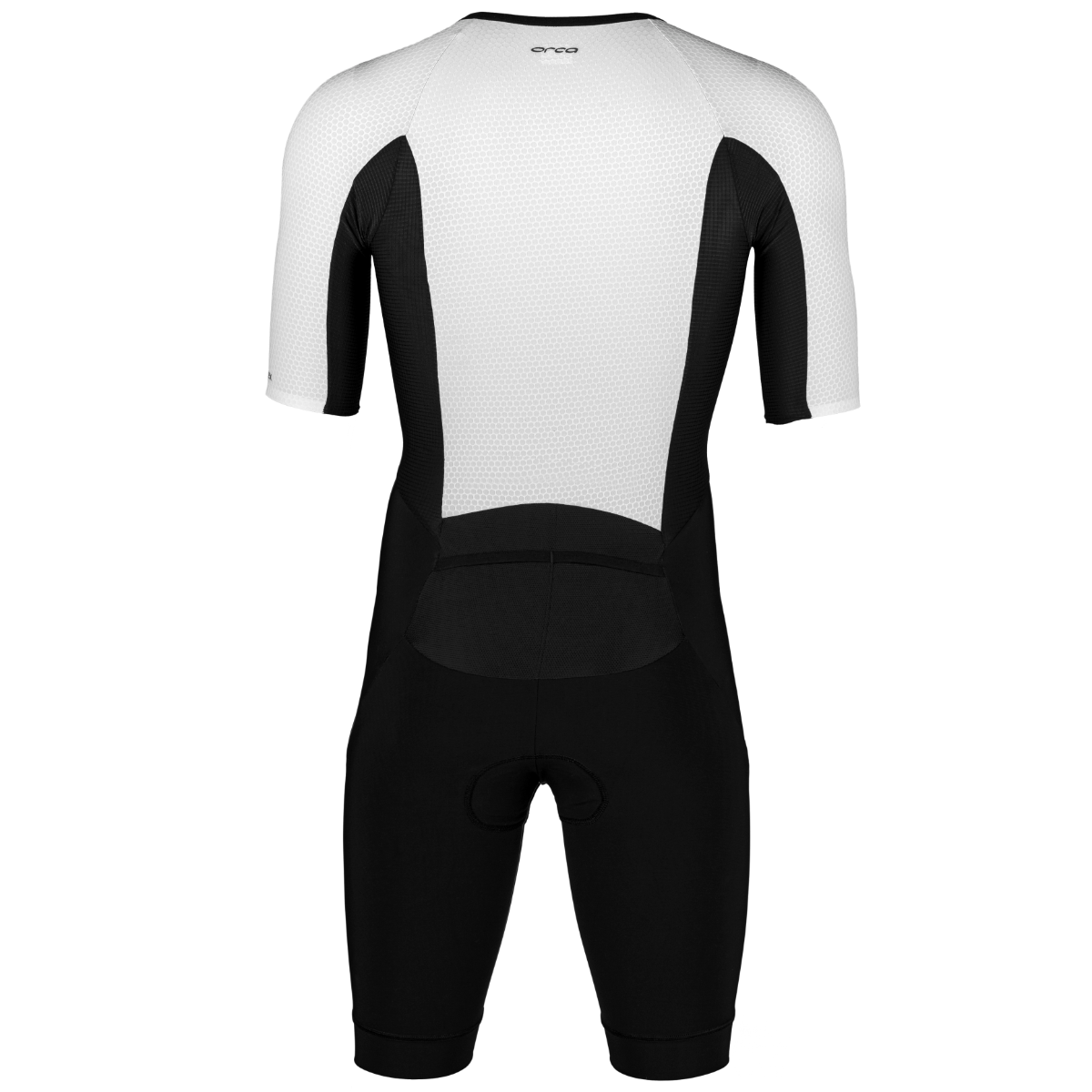 Orca Athlex Aero Mens Triathlon Race Suit - White/Black - Back