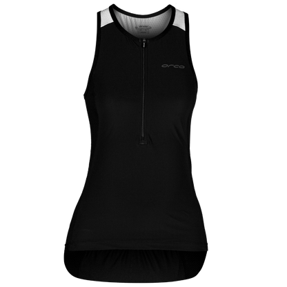 Orca Athlex Womens Sleeveless Top - White/Black - Front