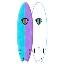 Ocean and Earth Ezi Rider Twin Fin Softboard - Violet - Full View