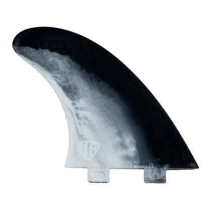 FCS MR Twin +1 Performance Core M-L Fins in Black/White Swirl