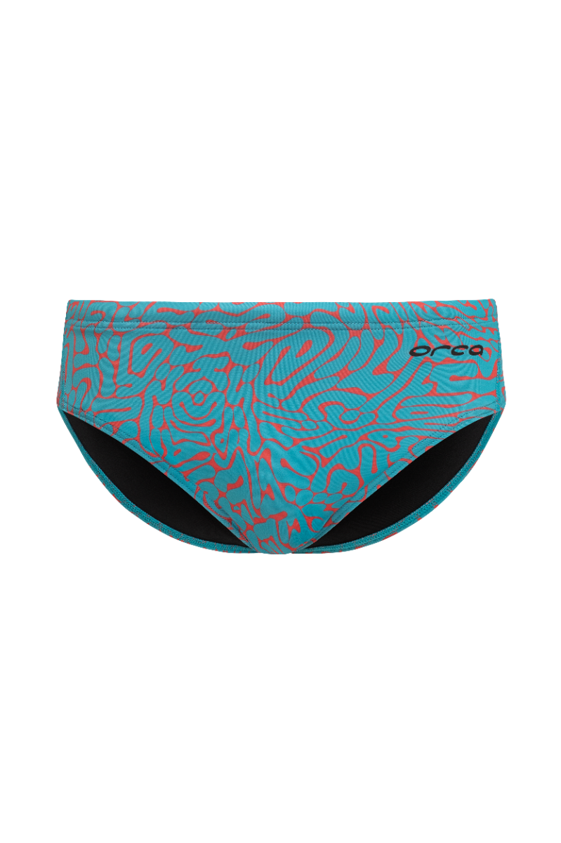 Orca Core Mens Swimsuit Briefs - Red Diploria