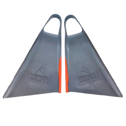 Mike Stewart Delta Viper Bodyboard Fins - Grey/Red