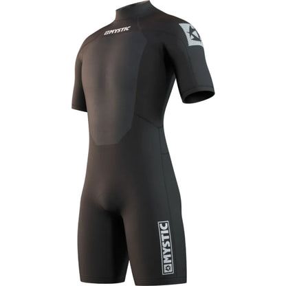 Mystic Brand 3/2mm Mens Back Zip Shorty Wetsuit - Black