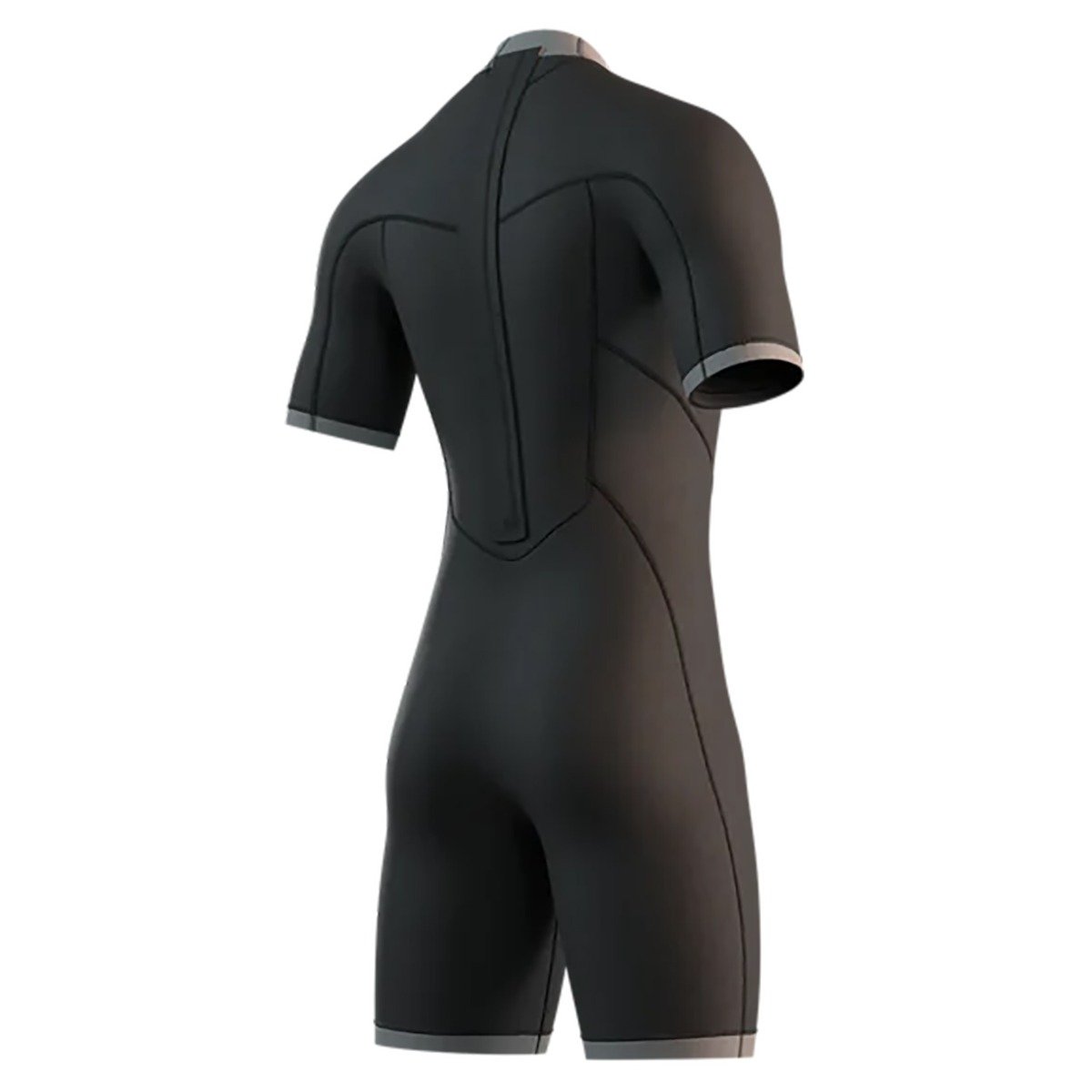 Mystic Brand 3/2mm Back Zip Flatlock Shorty Wetsuit 2025 - Black