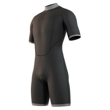 Mystic Brand 3/2mm Back Zip Flatlock Shorty Wetsuit 2025 - Black
