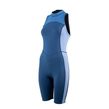 ZONE3 Women's Back Zip Yulex 1.5mm Kneeskin in Multi Blue