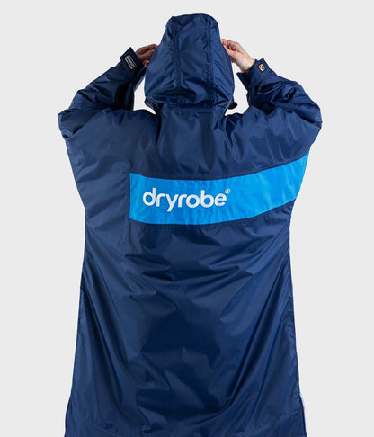 Dryrobe Advance Long Sleeve Remix Adult Changing Robe - Navy/Grey