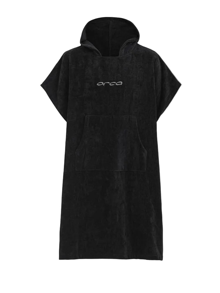 Orca Cotton Changing Robe/Poncho in Black