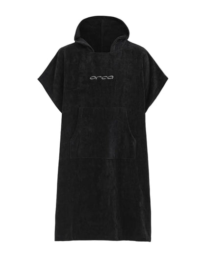 Orca Cotton Changing Robe/Poncho in Black