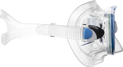 Cressi Estrella + Seal Dry Mask and Snorkel Combo - Clear/Aquamarine