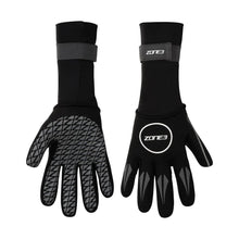ZONE3 Neoprene Swim Gloves - Black/Silver