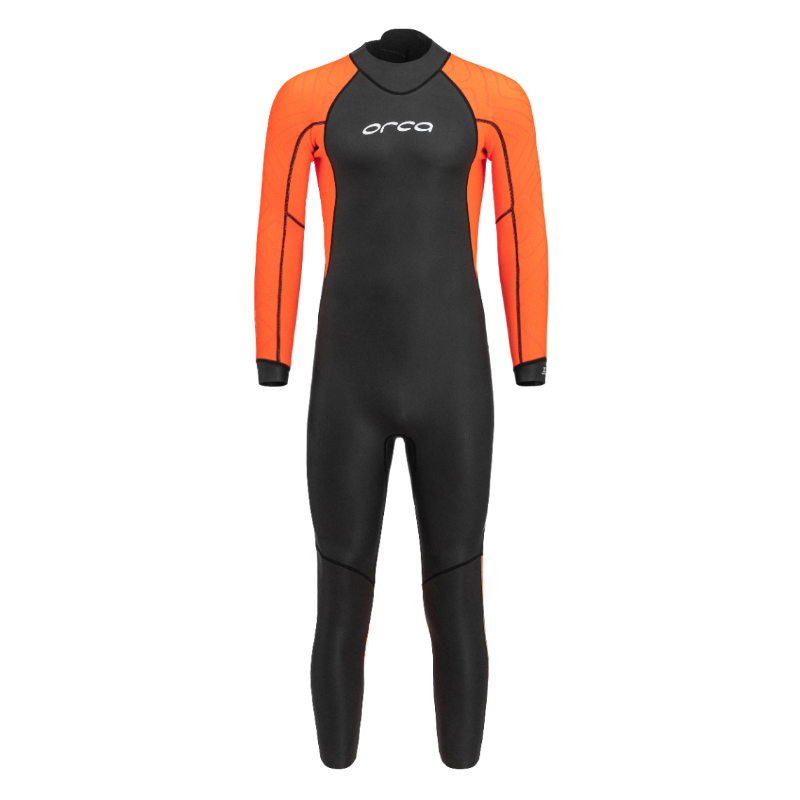 Orca Core Hi-Vis Mens Openwater Wetsuit  - Black/Orange