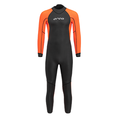 Orca Core Hi-Vis Mens Openwater Wetsuit  - Black/Orange