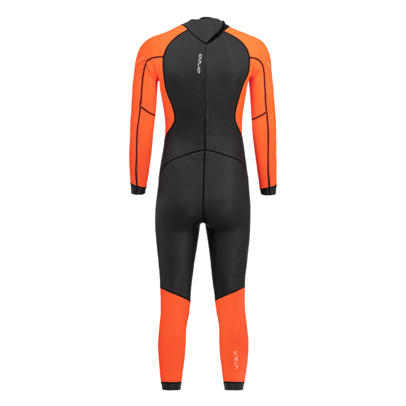 Orca Core Hi-Vis Mens Openwater Wetsuit  - Black/Orange