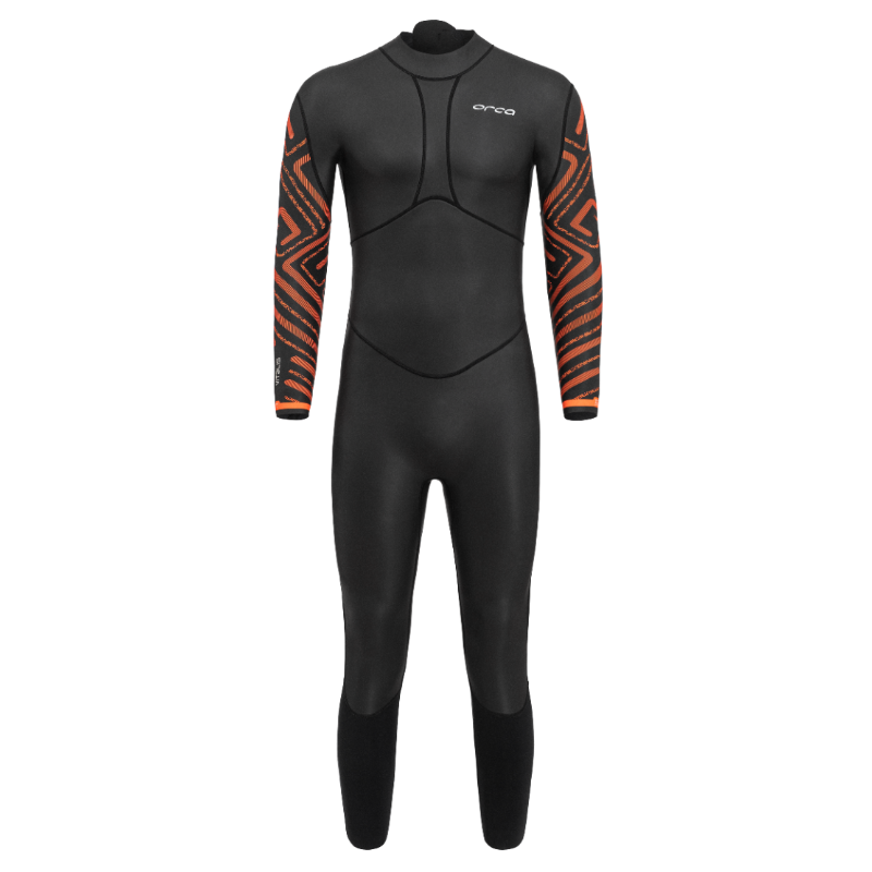 Orca Vitalis Breastroke Mens Openwater Wetsuit - Black/Orange