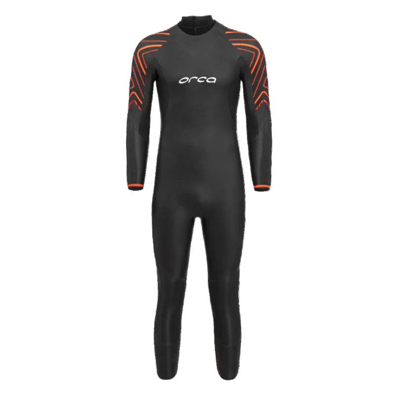 Orca Vitalis Thermal Men's Openwater Swim Wetsuit 2026 - Black/Orange