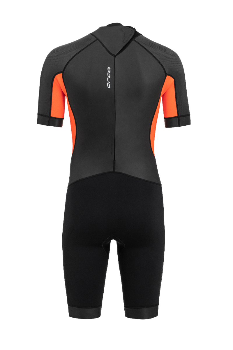Orca Vitalis Mens Openwater Shorty Wetsuit  - Black/Orange