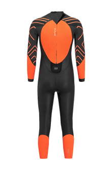 Orca Zeal Hi-Vis Mens Openwater Wetsuit - Black/Orange