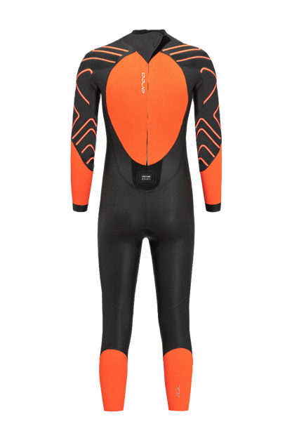 Orca Zeal Hi-Vis Mens Openwater Wetsuit - Black/Orange