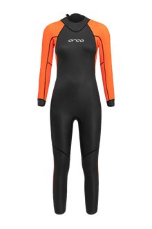 Orca Vitalis Hi-Vis Womens Openwater Wetsuit - Black/Orange