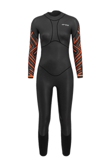 Orca Vitalis Breastroke Womens Openwater Wetsuit - Black/Orange