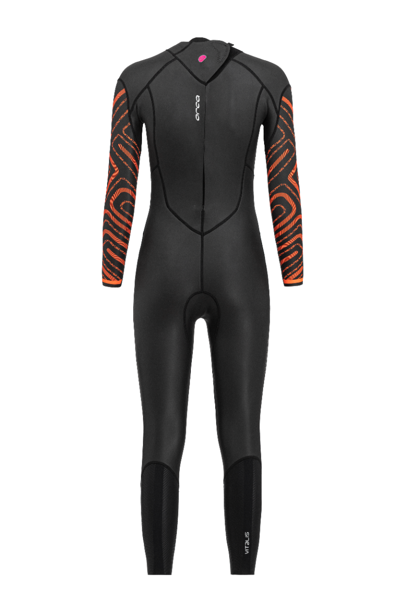Orca Vitalis Breastroke Womens Openwater Wetsuit - Black/Orange