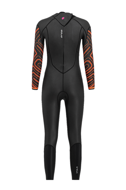 Orca Vitalis Breastroke Womens Openwater Wetsuit - Black/Orange