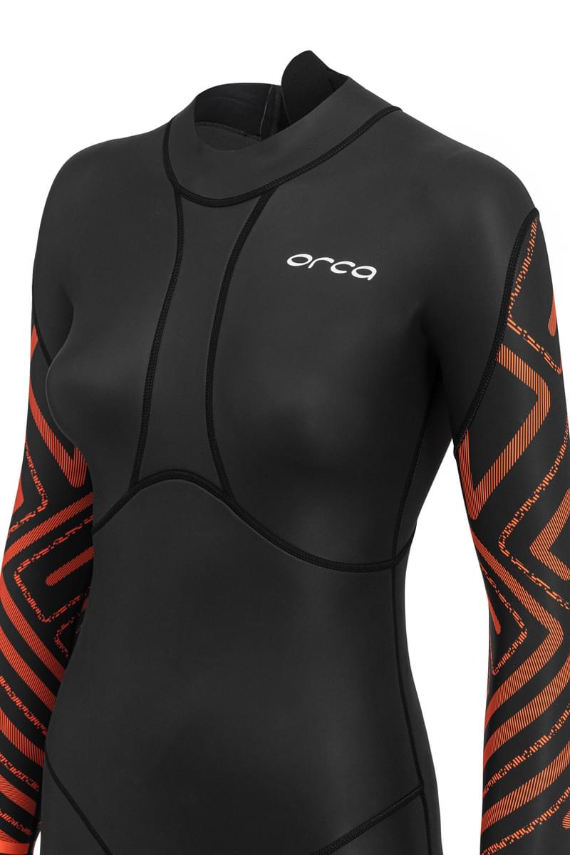 Orca Vitalis Breast Stroke Women's Openwater Swim Wetsuit 2026 - Black/Orange
