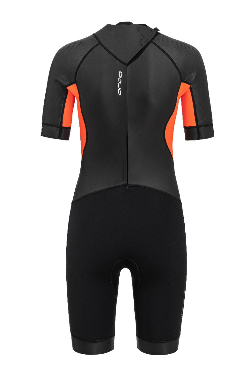 Orca Vitalis Womens Openwater Shorty Wetsuit - Black/Orange