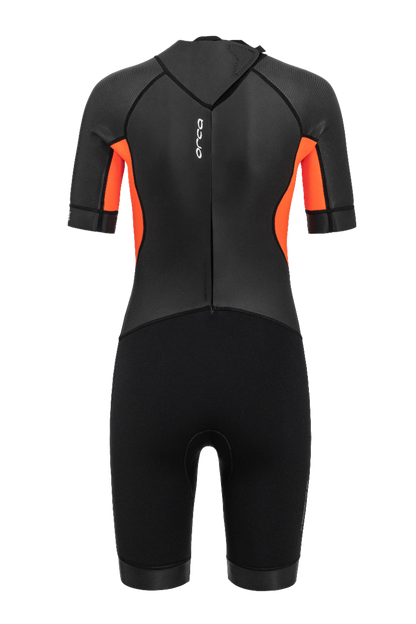 Orca Vitalis Womens Openwater Shorty Wetsuit - Black/Orange
