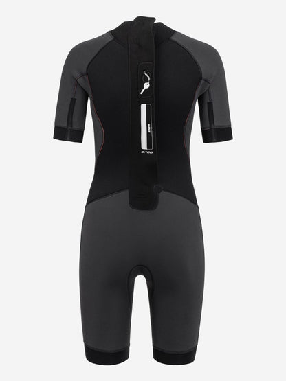 Orca Vitalis Women's Openwater Shorty Wetsuit 2026 - Black/Orange