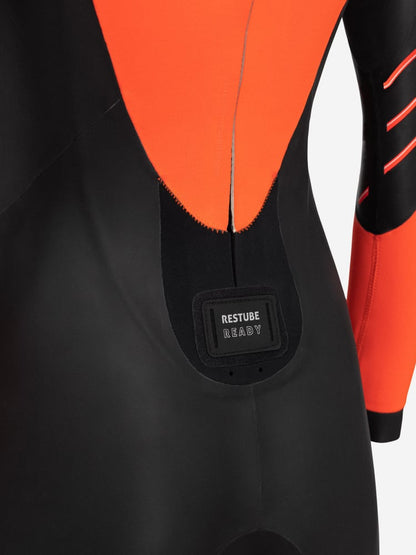 Orca Zeal Hi-Vis Women's Openwater Swim Wetsuit - Black/Orange