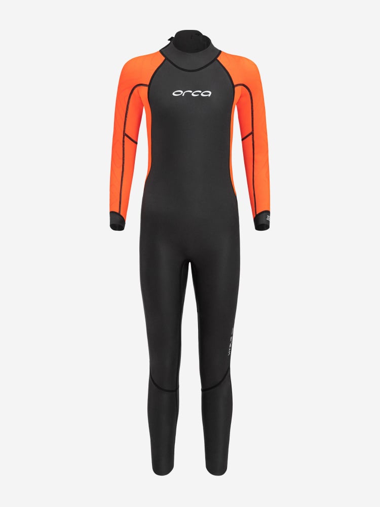 Orca Vitalis Squad Hi-Vis 2/5mm Junior Openwater Wetsuit - Orange/Black